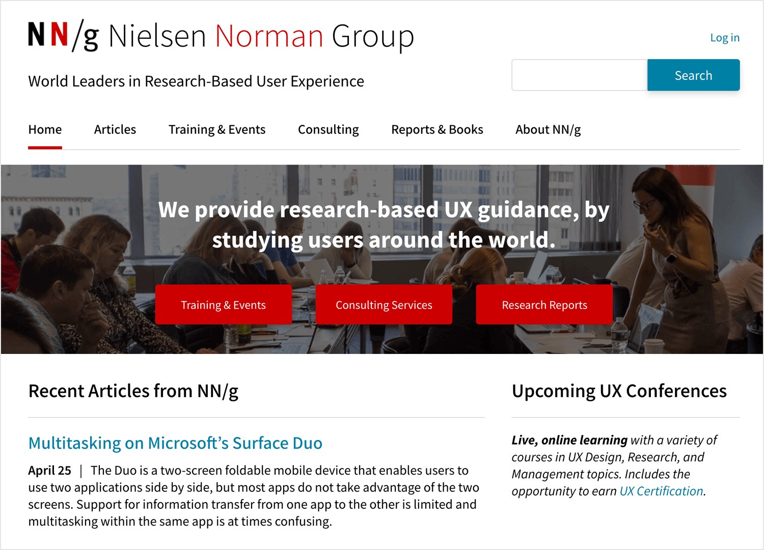 Best UX design blogs - Nielsen Norman Group