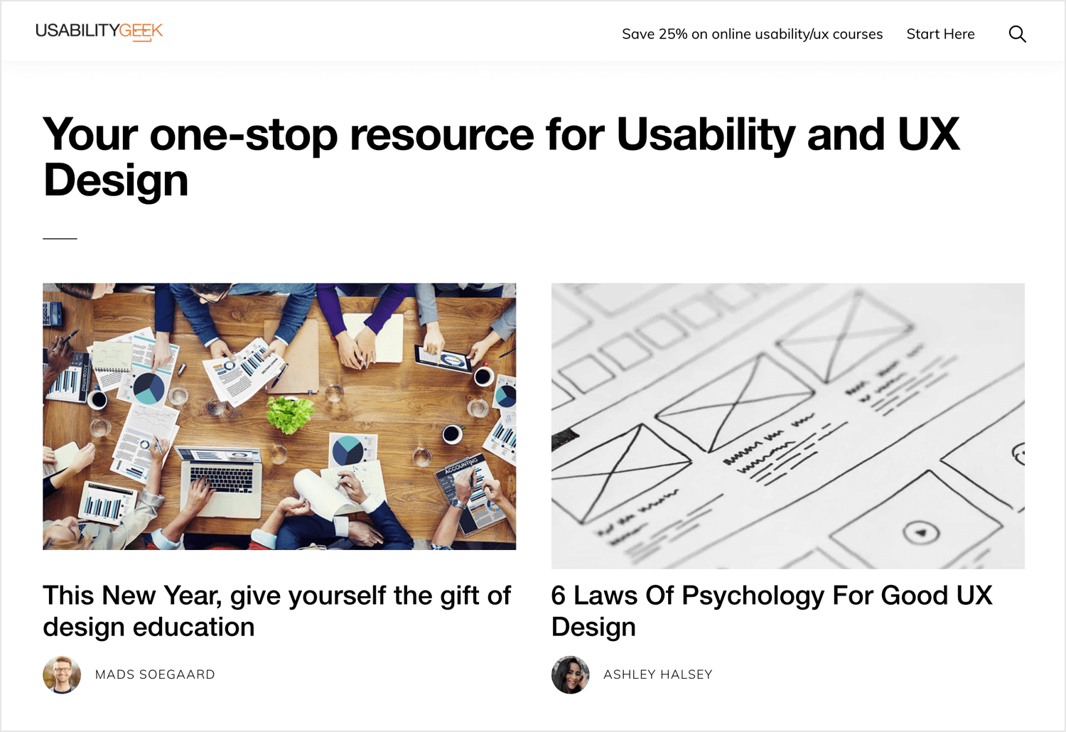 Best UX design blogs - Usability Geek