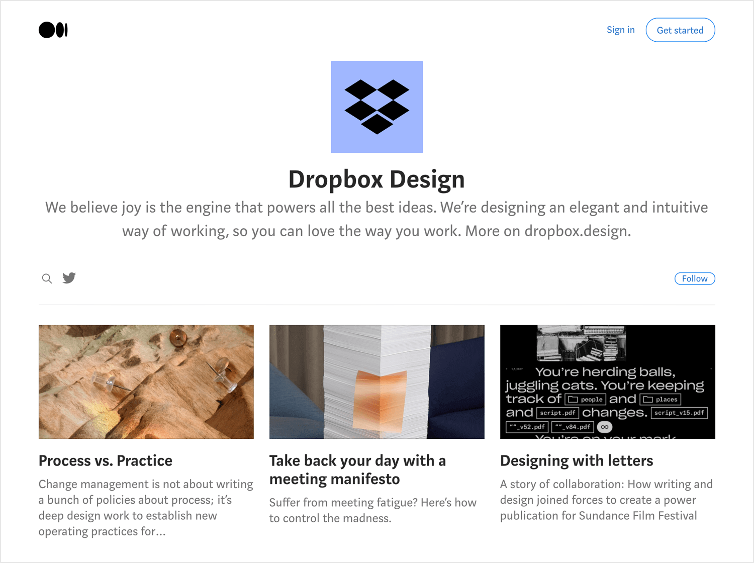 dropbox design as ux blog on medium
