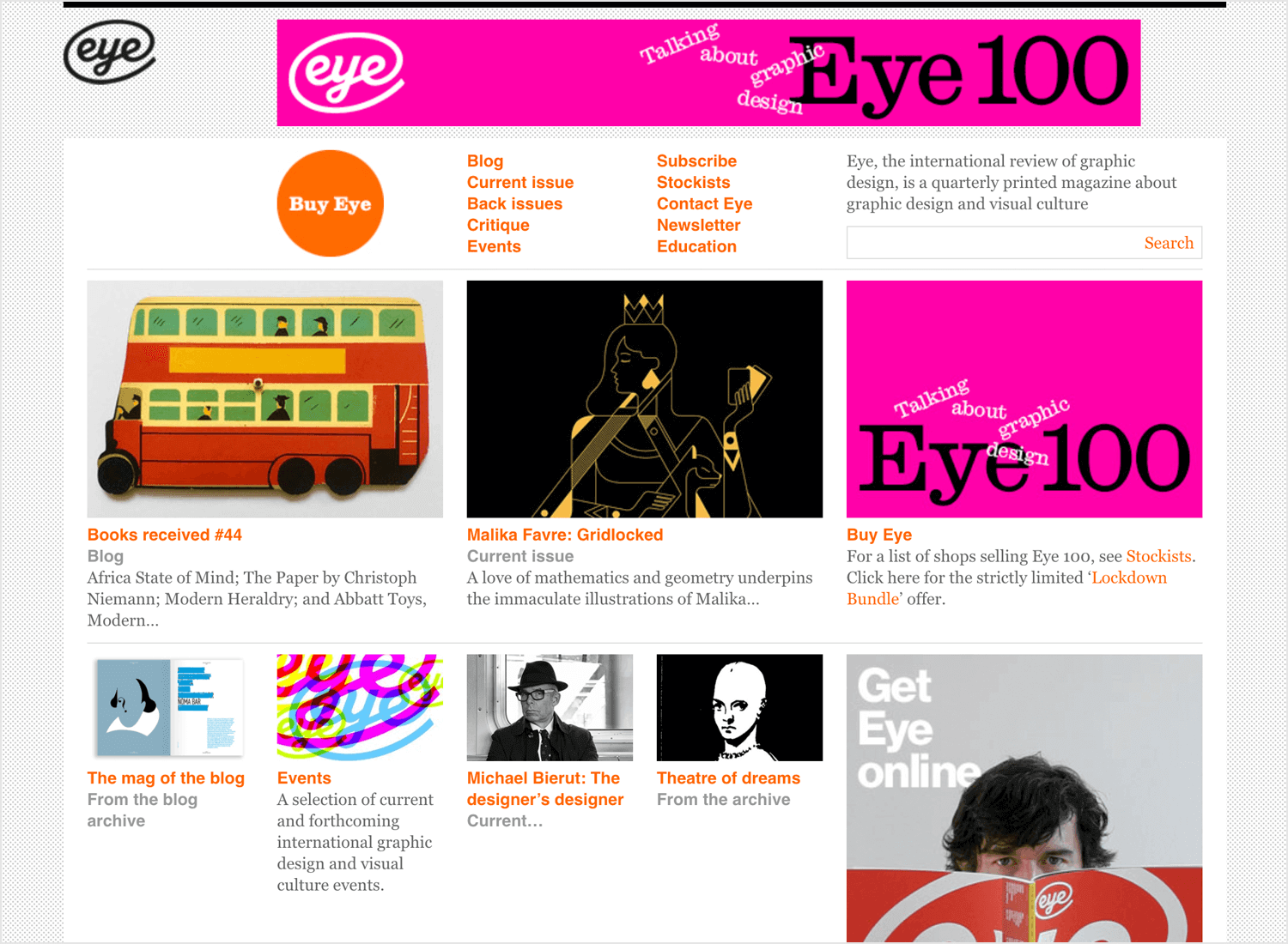 Eye magazine as web design blog