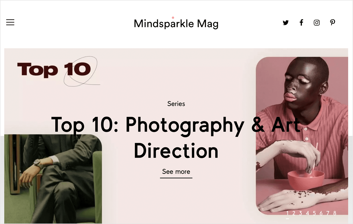 mindsparkle as web design magazine for reading