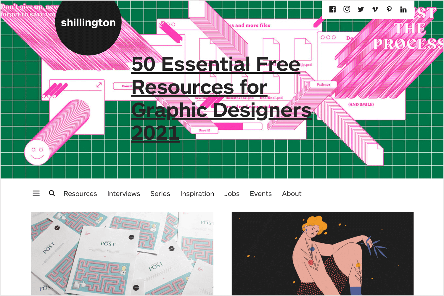 shillington web design blog for reading and learning