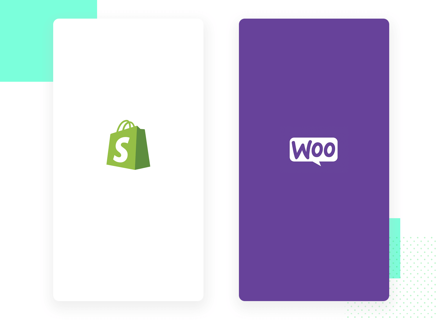 Shopify and Woocommerce splash screen examples