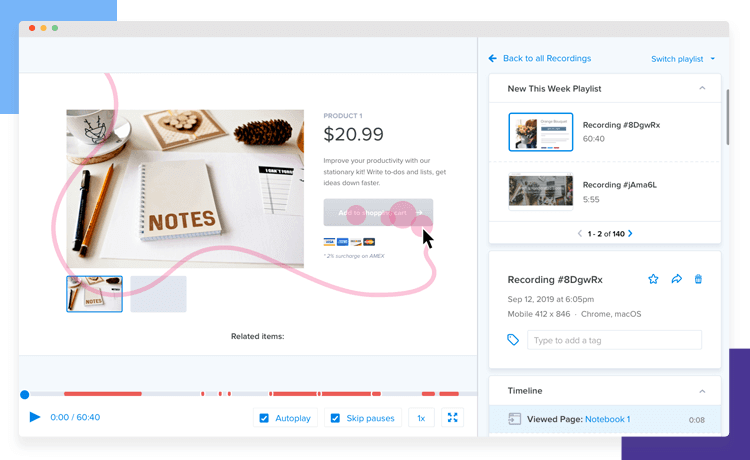 User test prototypes and wireframes - use eye tracking for screens