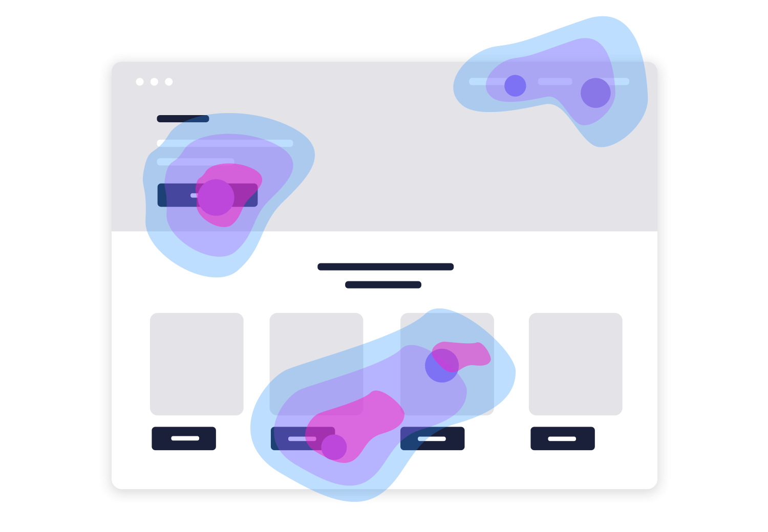 Heatmap visualization on webpage