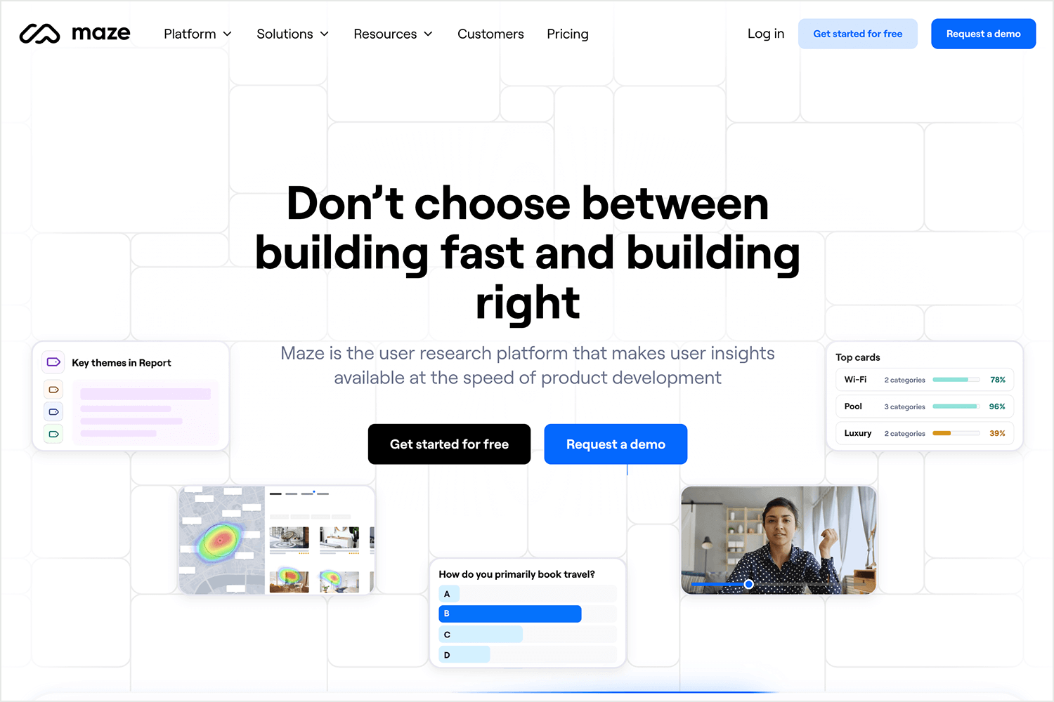 Maze user research platform for product development insights