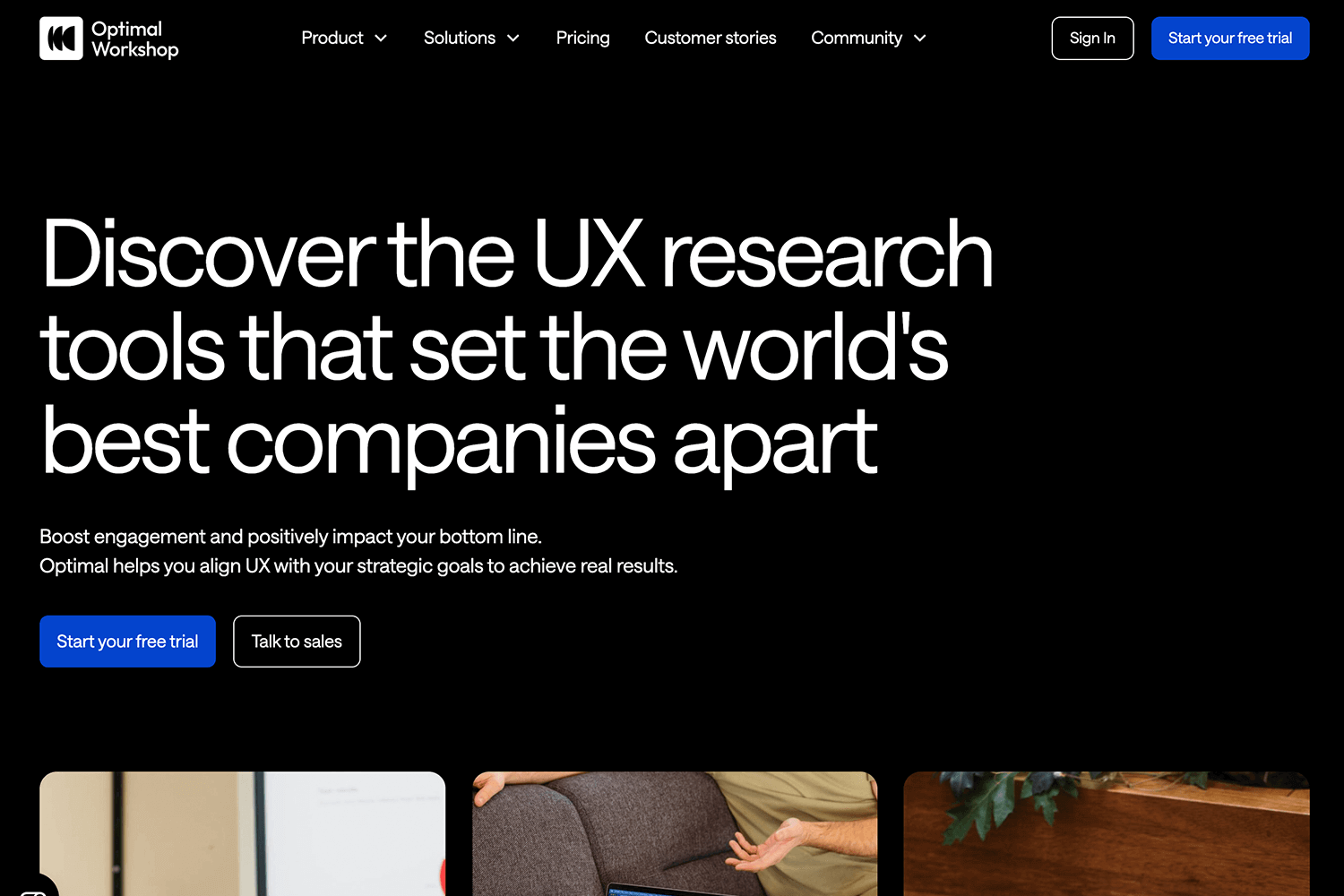 Optimal Workshop UX research tools platform