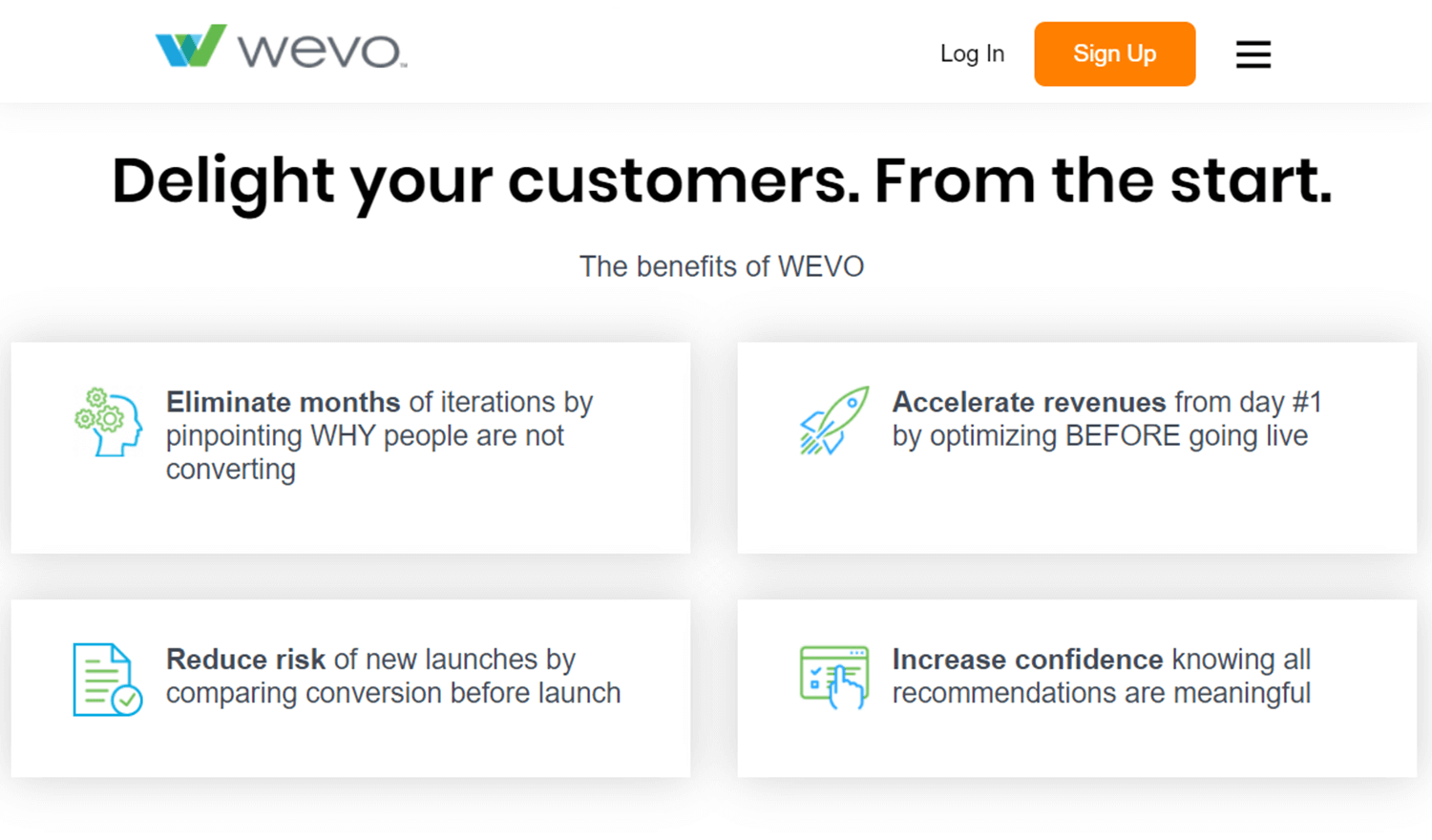 wevo as an ab testing tool for small companies