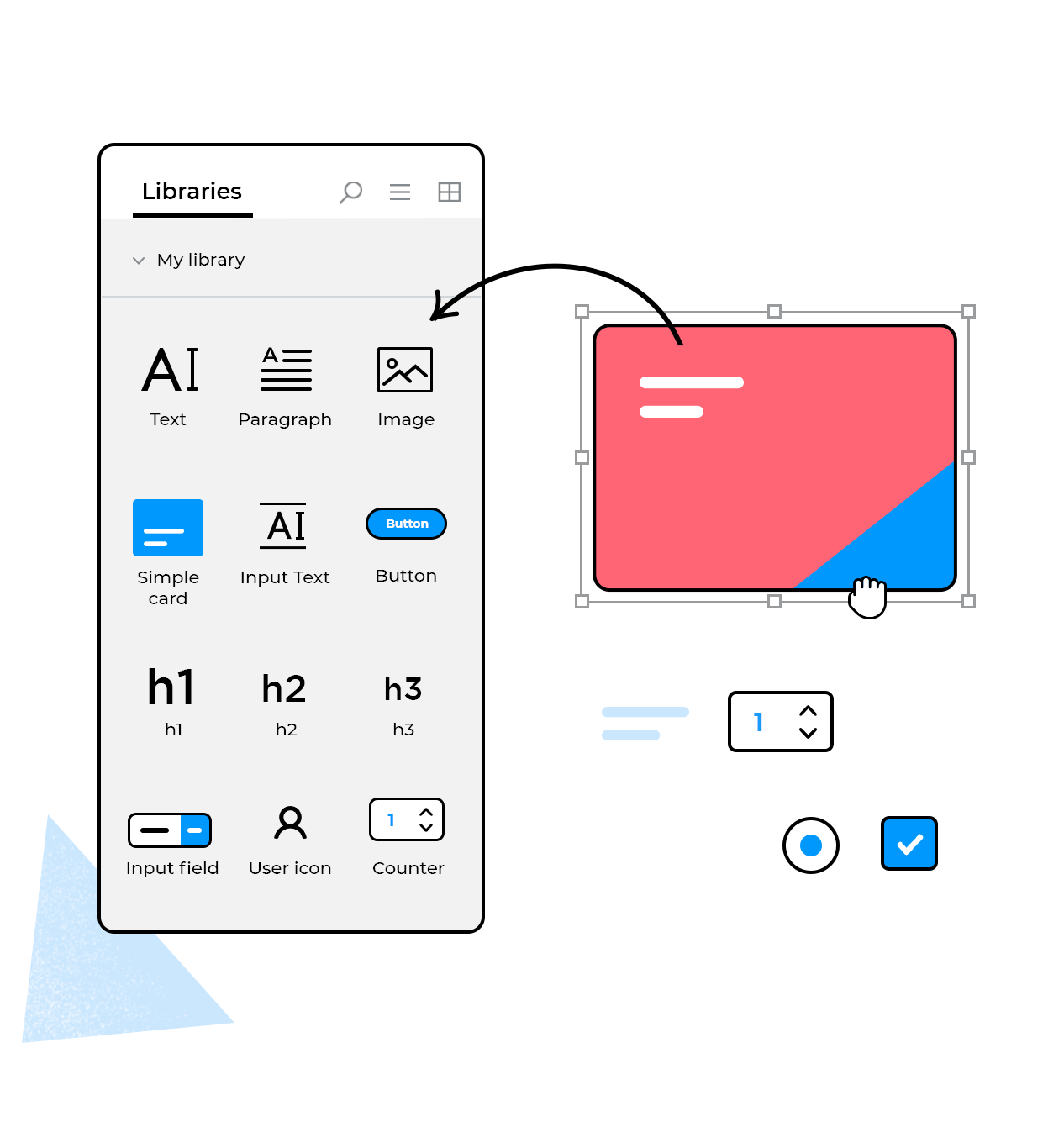 create your own ui kits in mockup tool 
