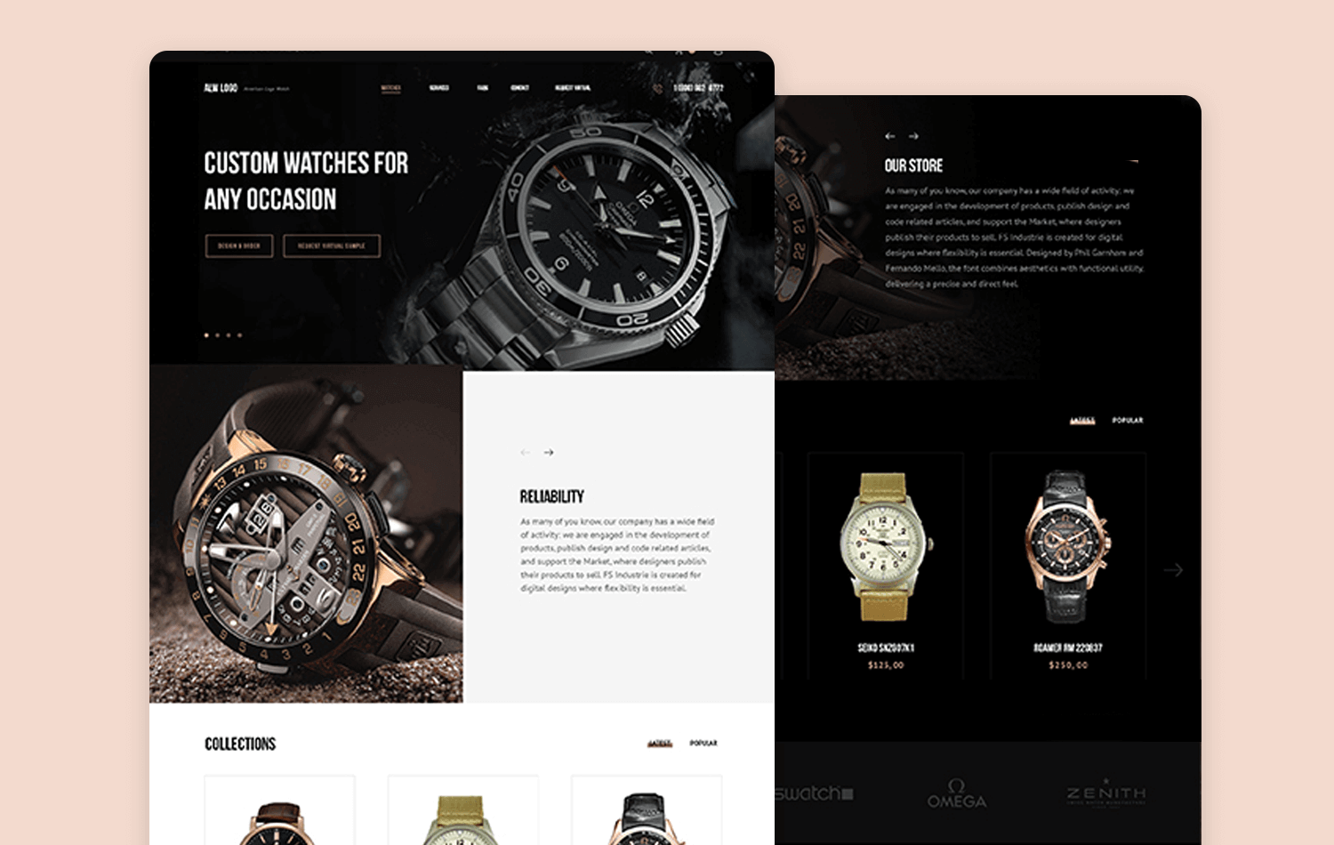 free website mockups - watch