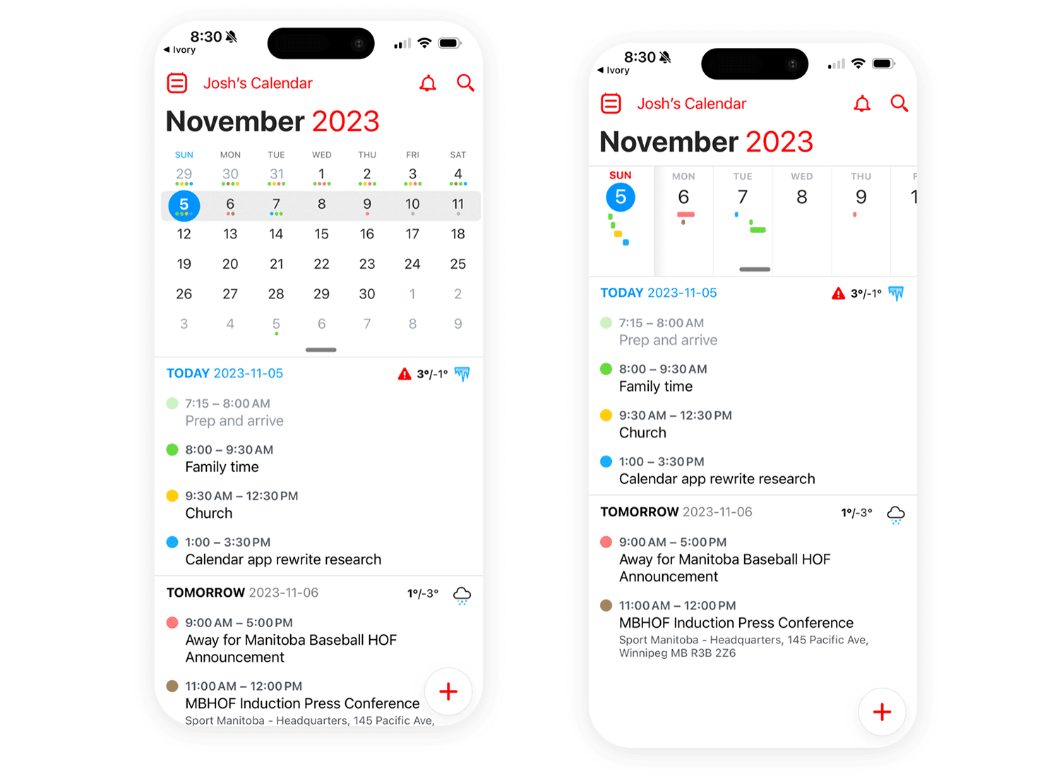 skeuomorphism examples ios calendar