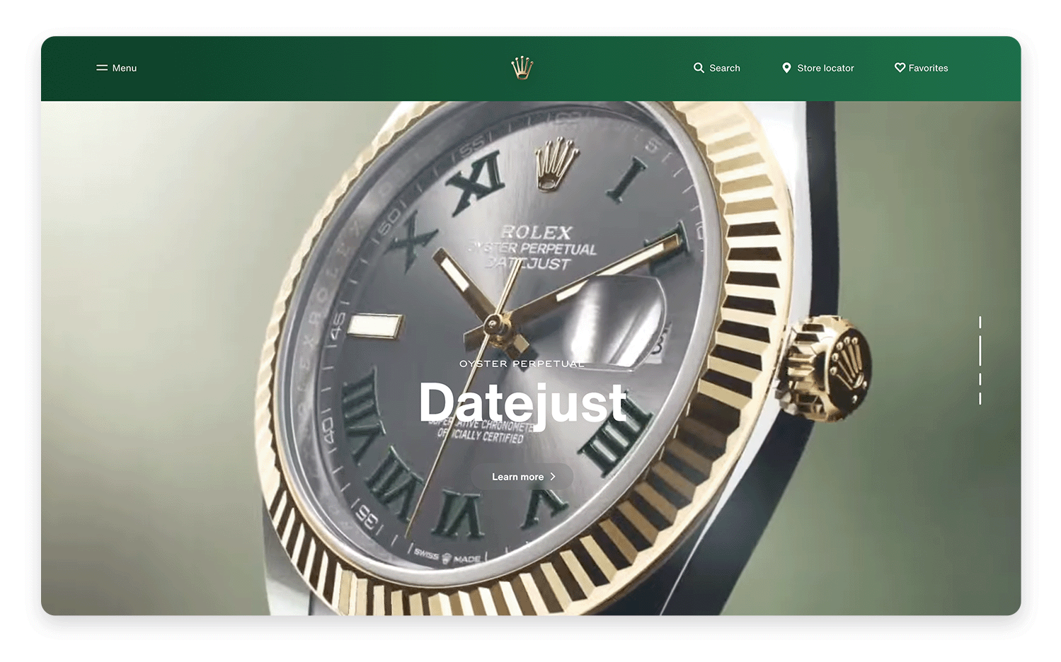 skeuomorphism examples rolex