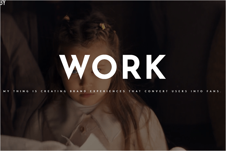 example of website background with video