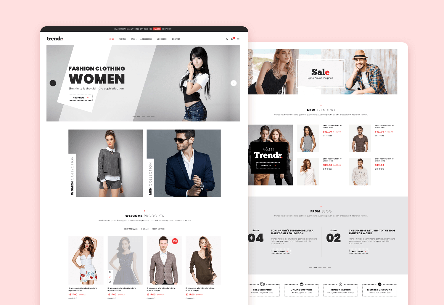 website mockup design - trends