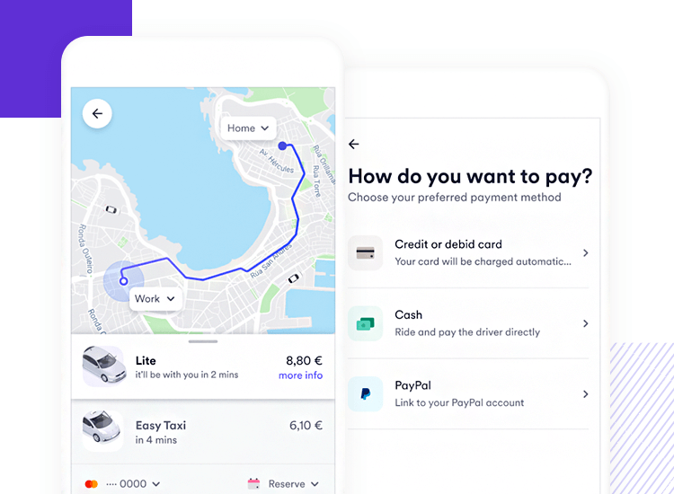 cabify as a mobile interaction example