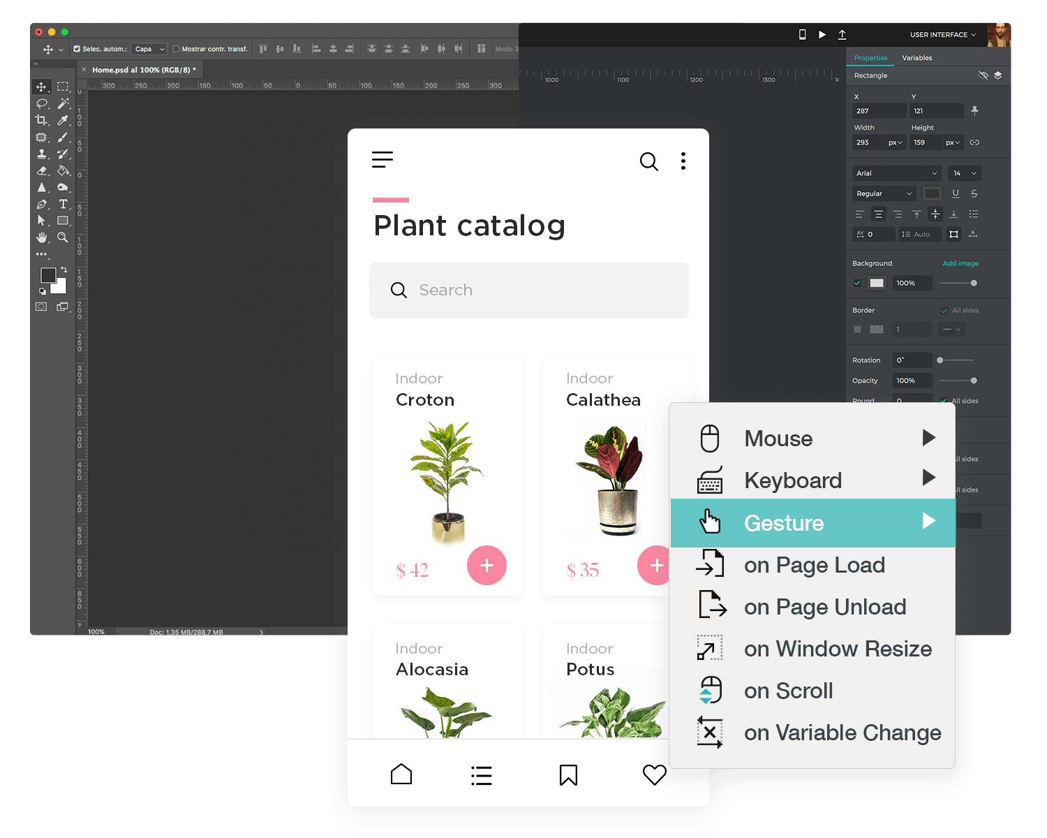 making photoshop mockups interactive