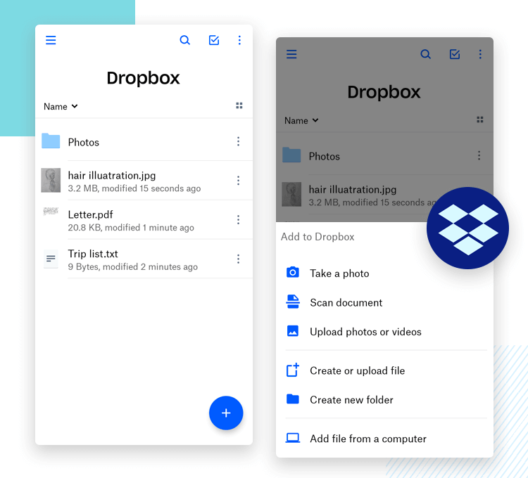 dropbox as best app ui