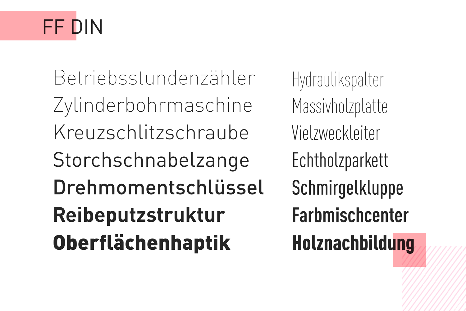 Fonts for mobile apps - FF Din