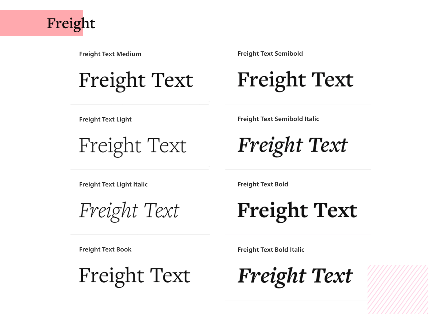 Fonts for mobile apps - Freight Text
