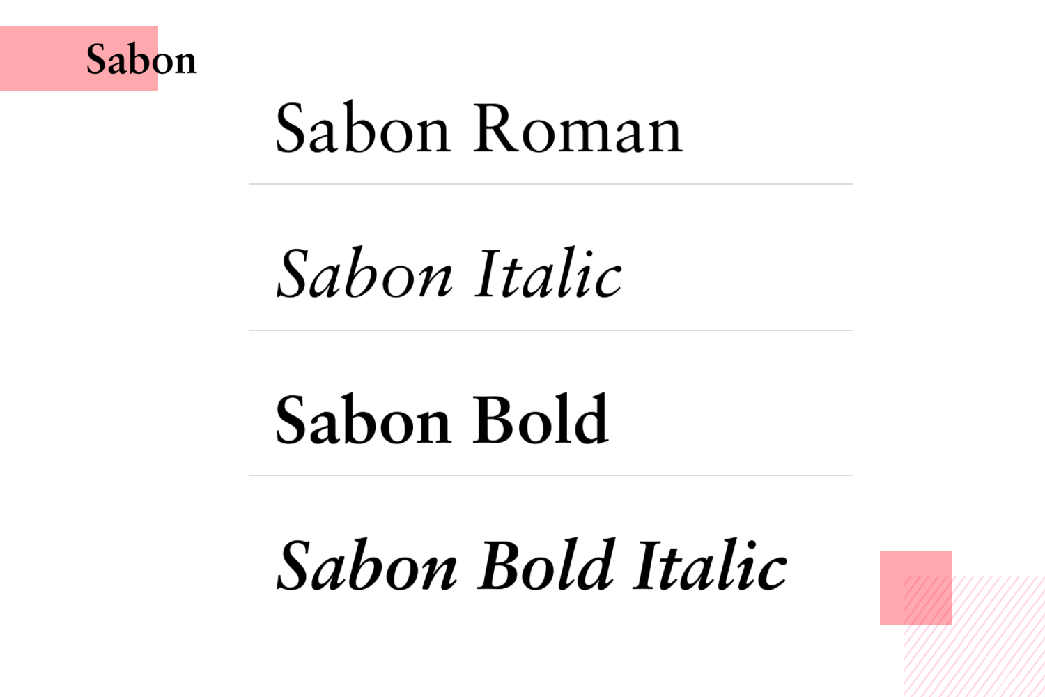 Fonts for mobile apps - Sabon