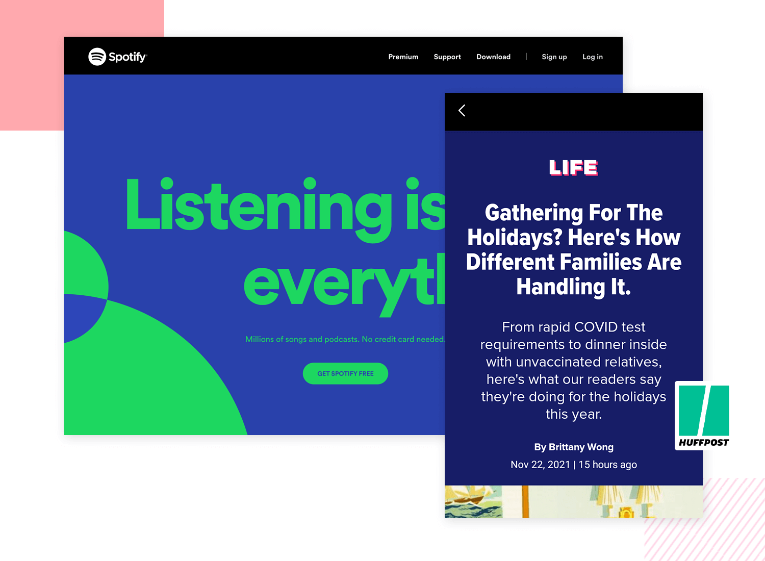 Proxima Nova used in Spotify and Huffpost for readability