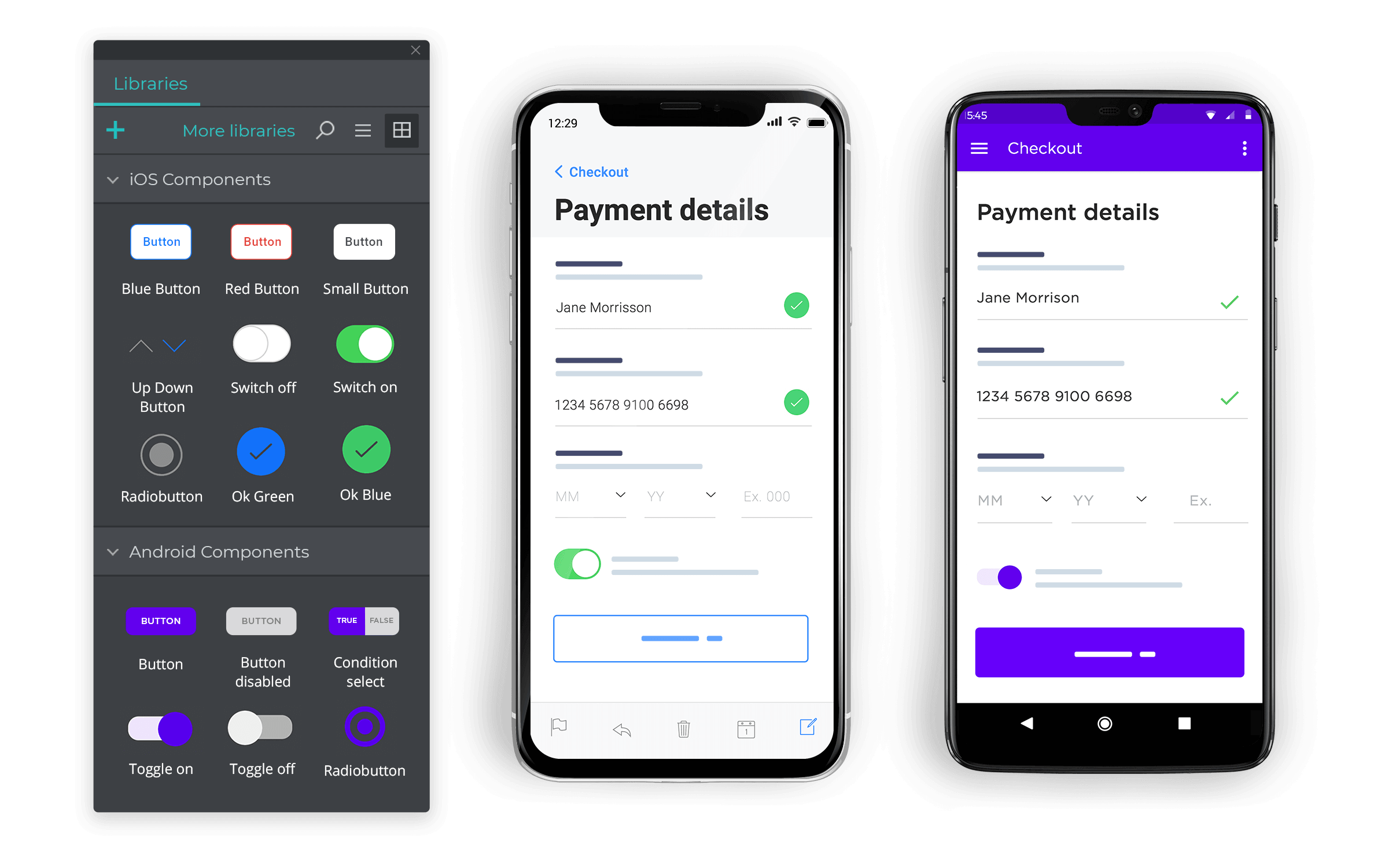 Advanced mobile app wireframing