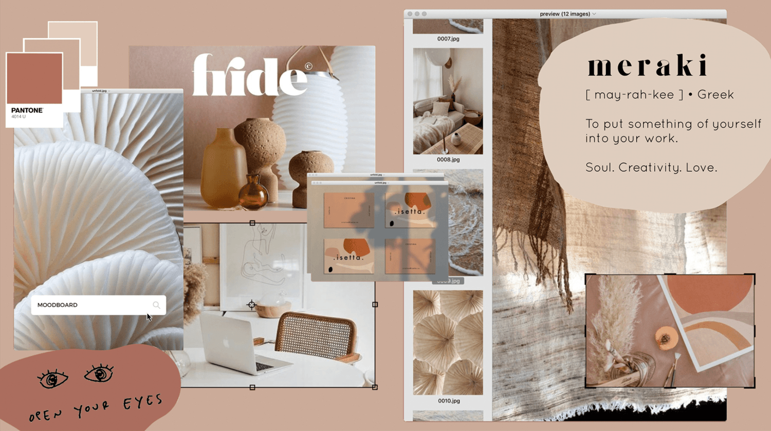 mood board layout template