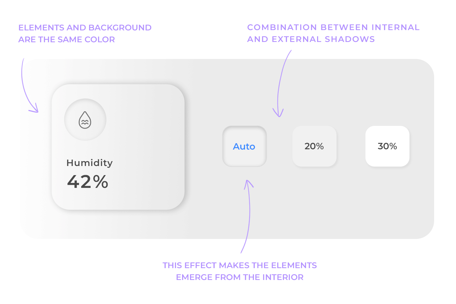 neomorphism ui depth