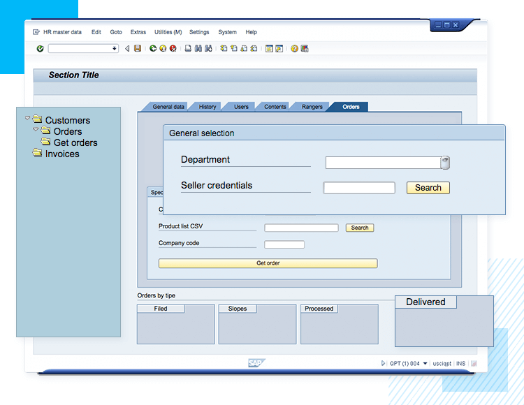 Prototyping von SAP ERP-Produkten mit dem UI-Kit von Justinmind