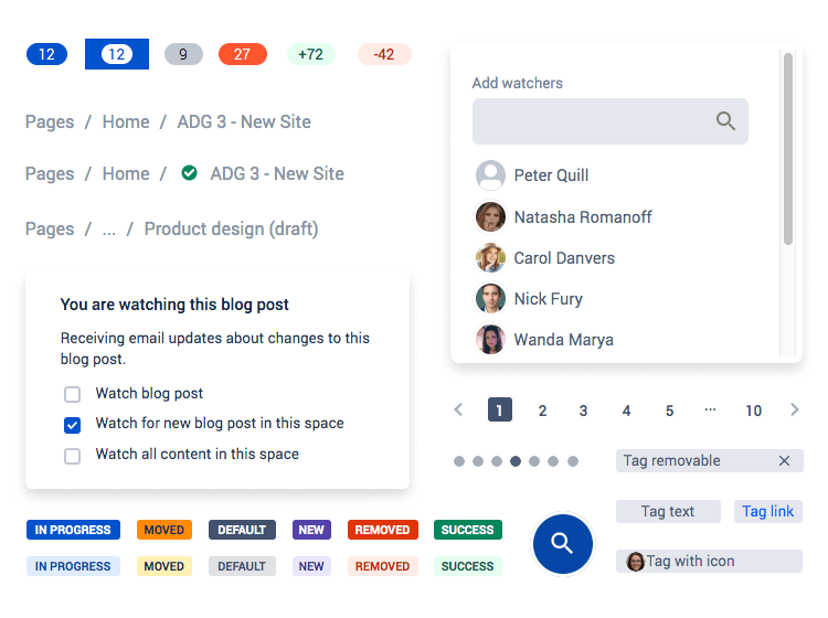 Atlaskit UI kit - components for project management