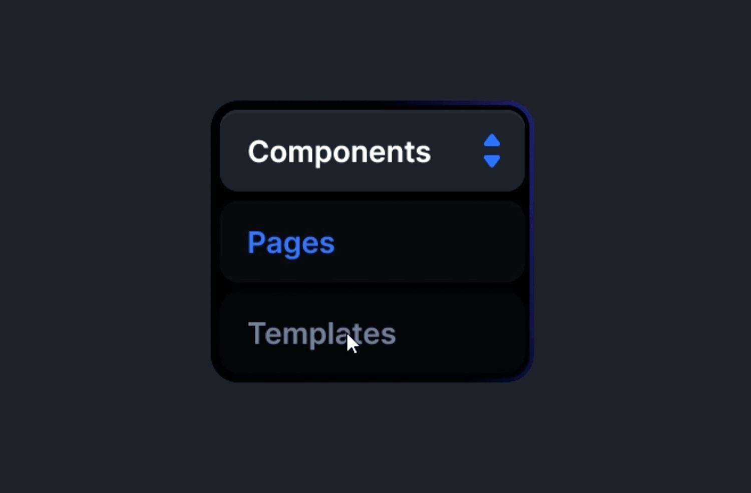 dropdown list design dash