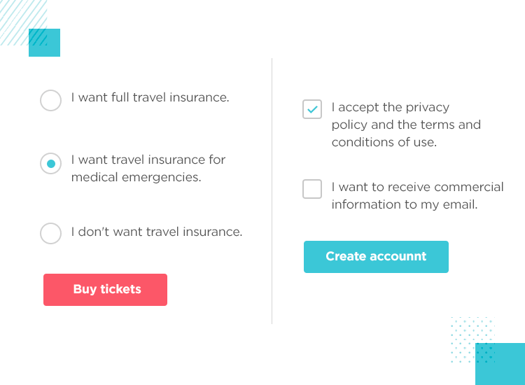 when to use checkboxes or radio buttons in ui design
