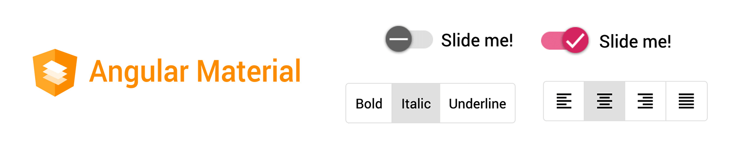 toggle buttons design angular material