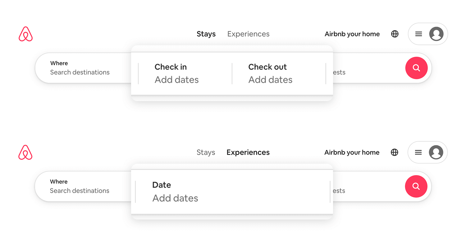 toggle buttons airbnb web