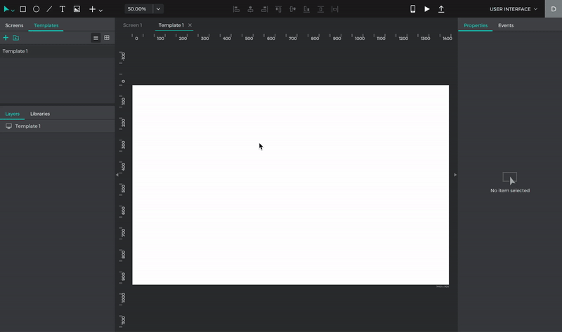 Create a screen layout with guides