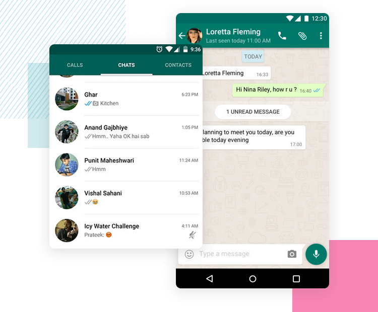 whatsapp ui as learnability example