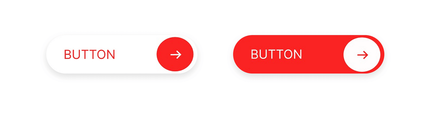 Red button designs with arrow icons
