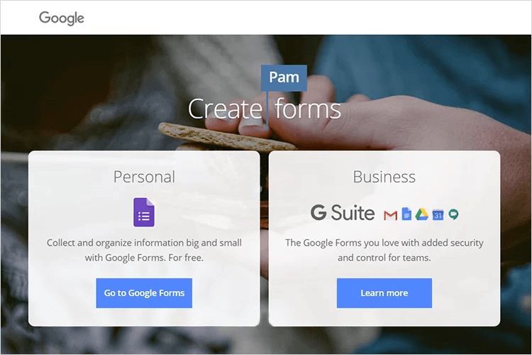 UX tools - Google Forms