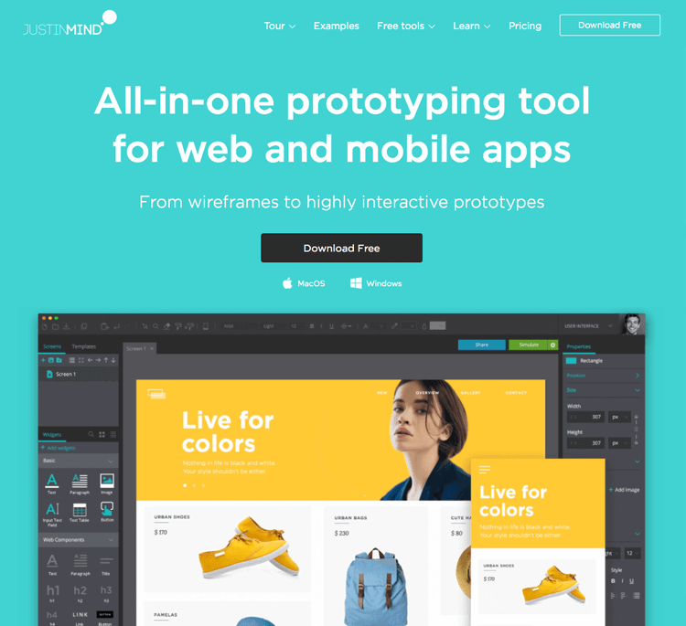 UX Tools Justinmind