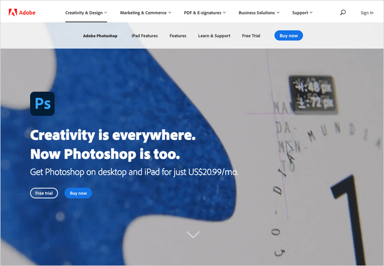 UI-UX tools - Adobe Photoshop