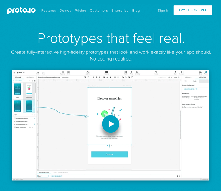 UI-UX tools - Proto.io