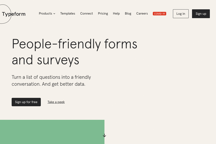 UX tools - Typeform