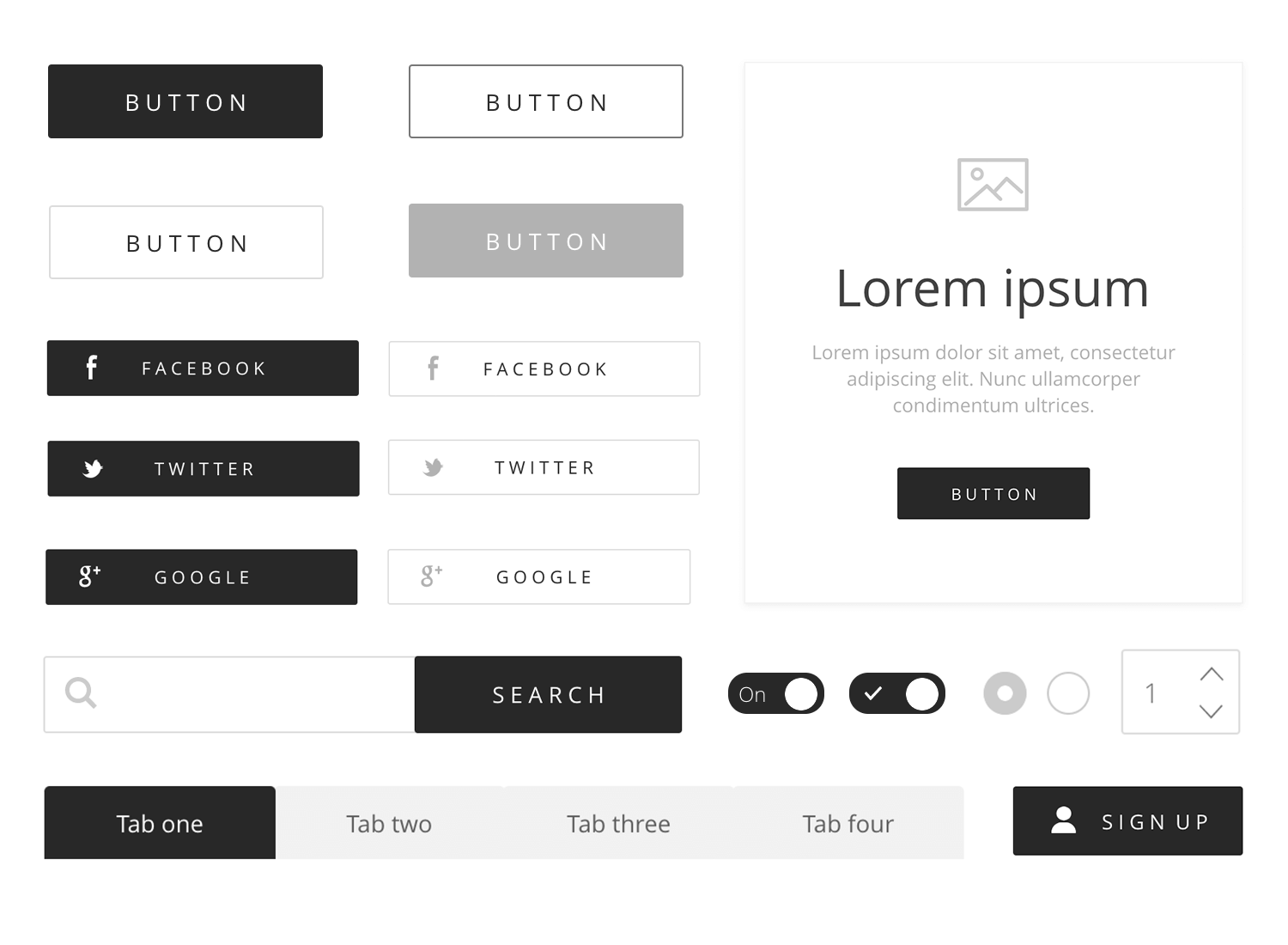 web wireframing ui kit