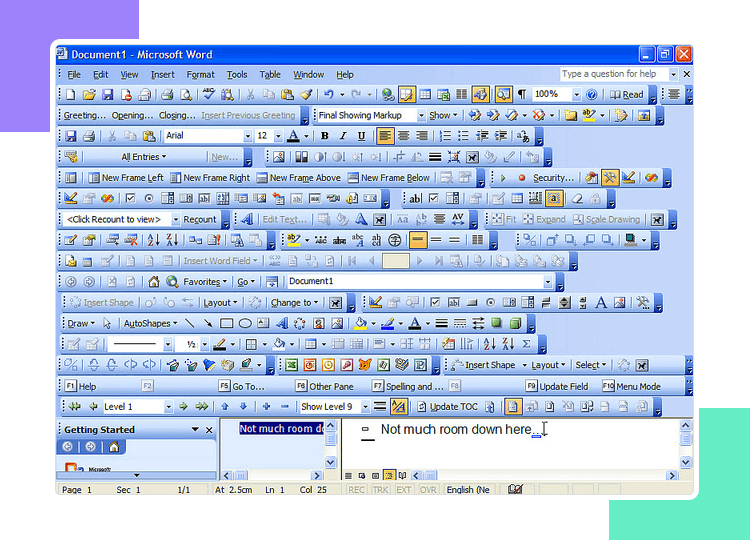 analogy of the feature creep