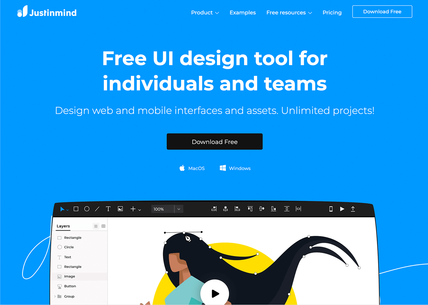 Justinmind as top SVG editor for UI design 