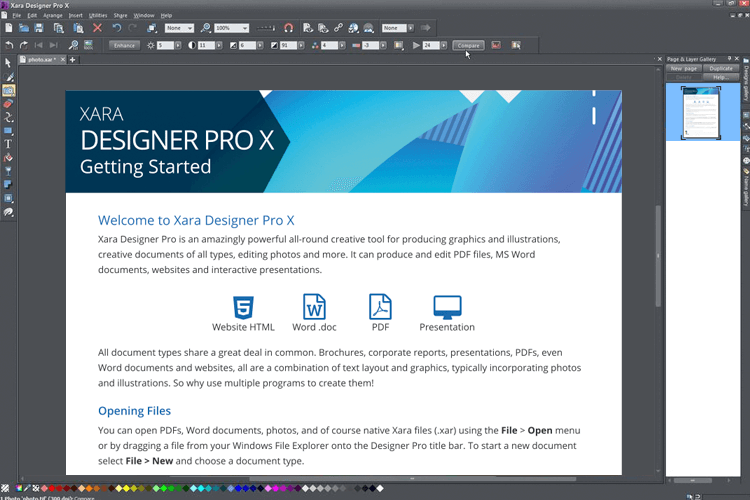 SVG editors - Xara Designer Pro - Justinmind