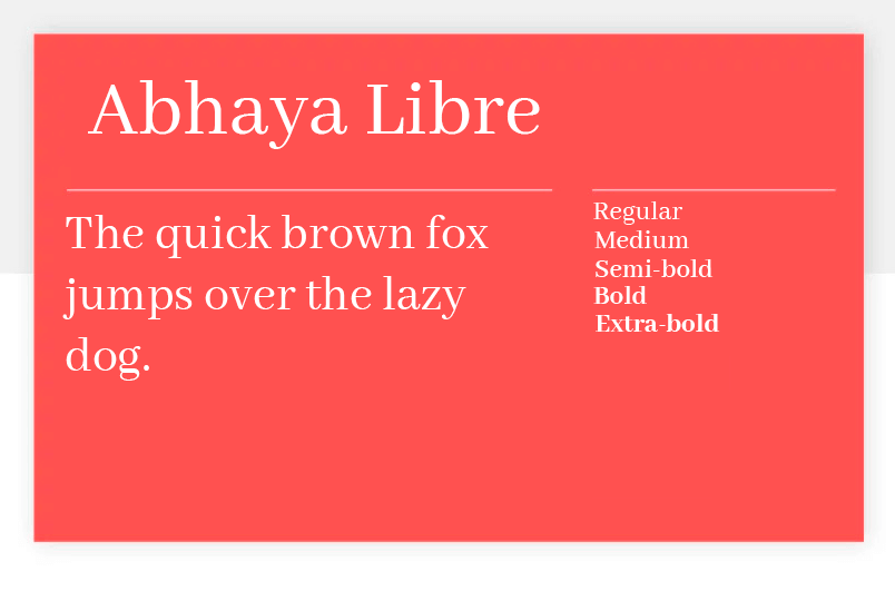 abhaya libre as wonderful free font for ux