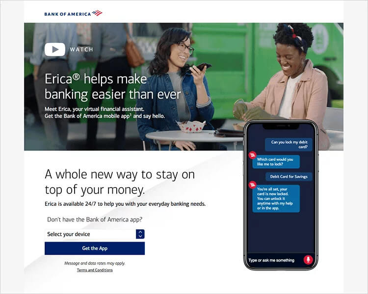 example of omnichannel ux - bank of america