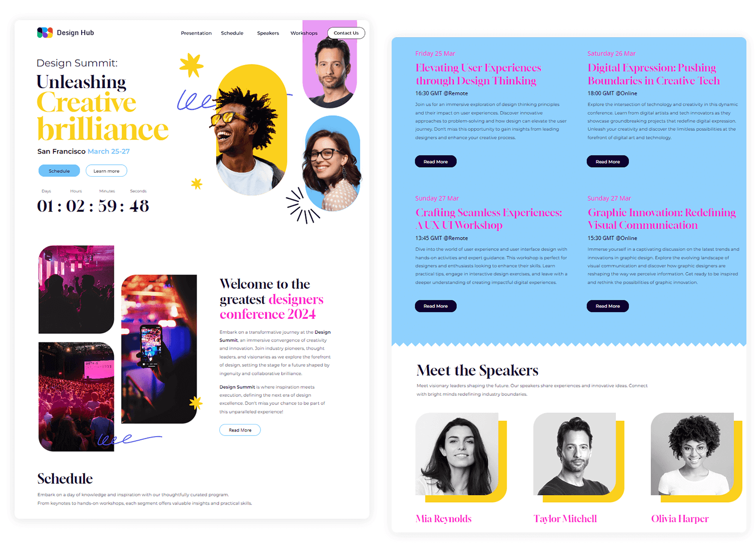 landing page design summit