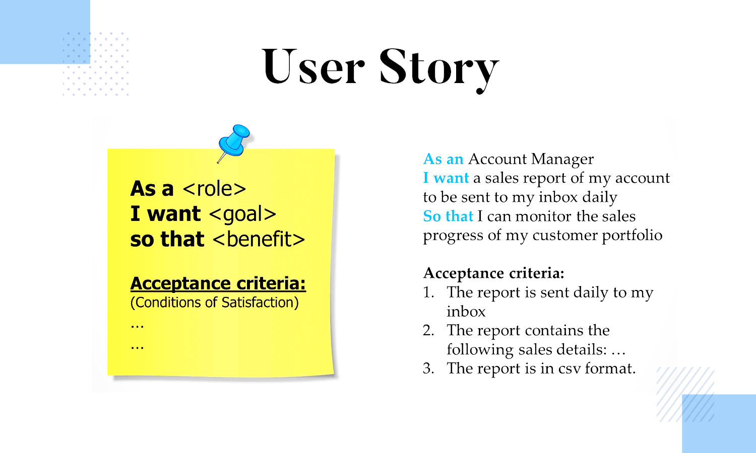 Agile USA user story example